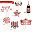 Happy New Year Cocktail Sticks Toothpicks Fruit Stick Picks