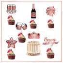 Happy New Year Cocktail Sticks Toothpicks Fruit Stick Picks