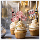 Happy New Year Cocktail Sticks Toothpicks Fruit Stick Picks