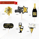 Happy New Year Cocktail Sticks Toothpicks Fruit Stick Picks