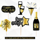 Happy New Year Cocktail Sticks Toothpicks Fruit Stick Picks