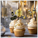 Happy New Year Cocktail Sticks Toothpicks Fruit Stick Picks