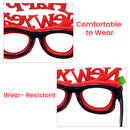 Happy New Year Christmas Glitter Party Glasses - 1 Piece