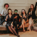 Happy New Year Christmas Glitter Party Glasses - 1 Piece