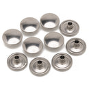 PRYM Press Studs, Non-Sewing 15mm Stainless Steel Snap Fasteners Buttons For Leather Crafts, Handbag