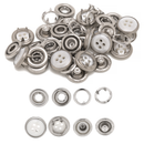 PRYM 12mm Snap Poppers Fasteners Pearl Cap With 4 Hole For Shirt, Custom Clothing