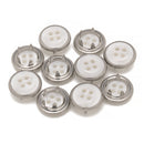 PRYM 12mm Snap Poppers Fasteners Pearl Cap With 4 Hole For Shirt, Custom Clothing