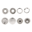 PRYM 12mm Jersey Cap Snap Poppers Fasteners Stainless Steel Prong Ring Press Studs