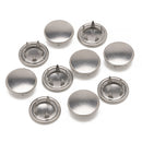 PRYM 12mm Jersey Cap Snap Poppers Fasteners Stainless Steel Prong Ring Press Studs