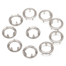 PRYM 12mm Jersey Cap Snap Poppers Fasteners Stainless Steel Prong Ring Press Studs