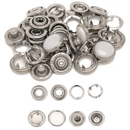 PRYM 12mm Pearl Snap Poppers Fasteners Stainless Steel Prong Ring Press Studs