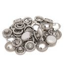 PRYM 12mm Pearl Snap Poppers Fasteners Stainless Steel Prong Ring Press Studs