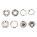 12mm PRYM Pearl Snap Poppers Brass Prong Ring Press Fasteners For Kidswear
