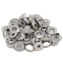 PRYM S Spring Press Studs, 15mm Brass Snap Fastener No-sew Buttons