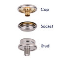 Machine Screw Press Studs, Snap Fasteners with Screw, Screw Snaps for Caravans