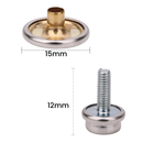 Machine Screw Press Studs, Snap Fasteners with Screw, Screw Snaps for Caravans