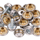 Machine Screw Press Studs, Snap Fasteners with Screw, Screw Snaps for Caravans