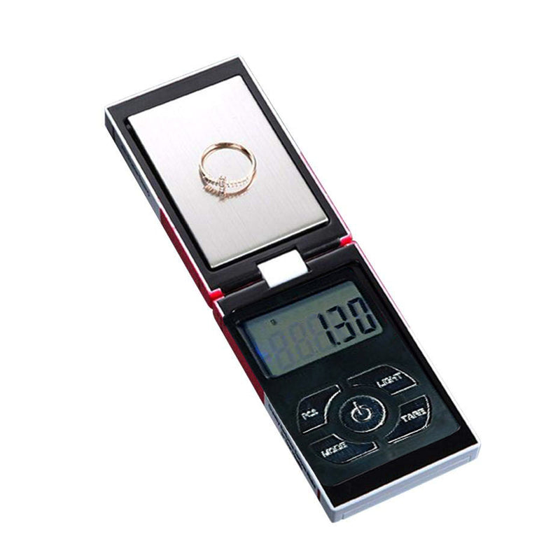 Digital Weighing Pocket Scale LCD Display Portable Tool Precision Multi-functional with Back-lit LCD Display for Jewellery Cereals