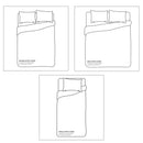 Ultra Soft Duvet Cover with Zipper Closure & 2 Matching Pillow Covers - Single/Double/King