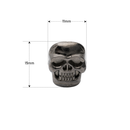Gunmetal Skull Head Rivets With Pin Fixing Hand Tool Dies For DIY Craft Project, Leathercraft