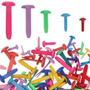 500pcs Metal Split Paper Fastener Pins, Round Head Split Pins - Assorted Sizes