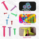 500pcs Metal Split Paper Fastener Pins, Round Head Split Pins - Assorted Sizes