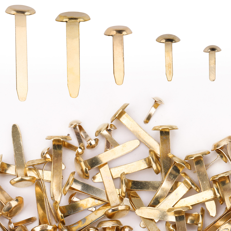 Filing Paper Split Pin 500pcs Metal Split Paper Fastener Pins, Round Head Split Pins - Assort
