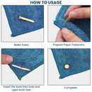 500pcs Metal Split Paper Fastener Pins, Round Head Split Pins - Assorted Sizes