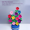 500pcs Metal Split Paper Fastener Pins, Round Head Split Pins - Assorted Sizes