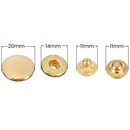 Metal S Spring 20mm Press Studs 4 Parts Durable & Lightweight Fasteners For DIY Leather Jackets Sewing