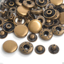 Metal S Spring 20mm Press Studs 4 Parts Durable & Lightweight Fasteners For DIY Leather Jackets Sewing