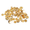 Metal S Spring 20mm Press Studs 4 Parts Durable & Lightweight Fasteners For DIY Leather Jackets Sewing