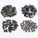Metal S Spring 20mm Press Studs 4 Parts Durable & Lightweight Fasteners For DIY Leather Jackets Sewing