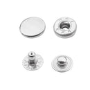 Metal S Spring 20mm Press Studs 4 Parts Durable & Lightweight Fasteners For DIY Leather Jackets Sewing