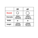 Round Spandex Table Linen Stretchable Tablecloth for Banquets, Trade Shows, Cocktail Parties