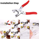 PRYM 12mm Pearl Snap Poppers Fasteners Stainless Steel Prong Ring Press Studs