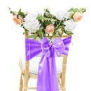 Premium Satin Chair Cover Sashes Fuller Bows for Weddings, Banquets, Events - 18cm X 274cm