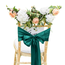 Premium Satin Chair Cover Sashes Fuller Bows for Weddings, Banquets, Events - 18cm X 274cm