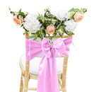 Premium Satin Chair Cover Sashes Fuller Bows for Weddings, Banquets, Events - 18cm X 274cm