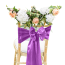 Premium Satin Chair Cover Sashes Fuller Bows for Weddings, Banquets, Events - 18cm X 274cm