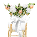 Premium Satin Chair Cover Sashes Fuller Bows for Weddings, Banquets, Events - 18cm X 274cm