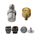 Gunmetal Skull Head Rivets With Pin Fixing Hand Tool Dies For DIY Craft Project, Leathercraft