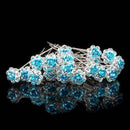 Rose Flower Crystal Rhinestone Hair Pins Hairstyling Accessory for Wedding, Bridal, Jewellery