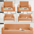 Plain Sofa Cover Elastic Stretch Couch Fit Settee Slipcover, Premium Non Slip Spandex