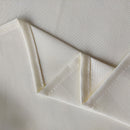 Rectangle Polyester Tablecloth for Banquet, Dining, Christmas Party - Black, White & Ivory