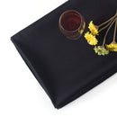 Polyester Round Tablecloth, Premium Linen Table Cover - Black, White & Ivory