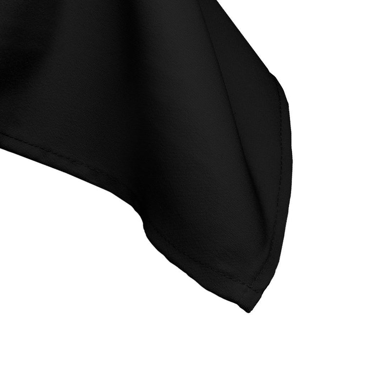Polyester Round Tablecloth, Premium Linen Table Cover - Black, White & Ivory
