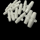 Plastic Olive Shape Toggle Shank Duffle Buttons Single Hole For Sweater, Jackets