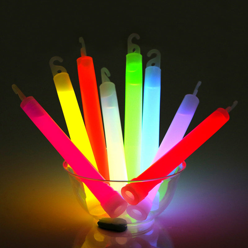 6" Neon Colours Premium Lanyard Glow Sticks 25pcs Glow Rod For Party Night