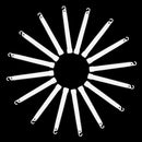 6" Neon Colours Premium Lanyard Glow Sticks 25pcs Glow Rod For Party Night